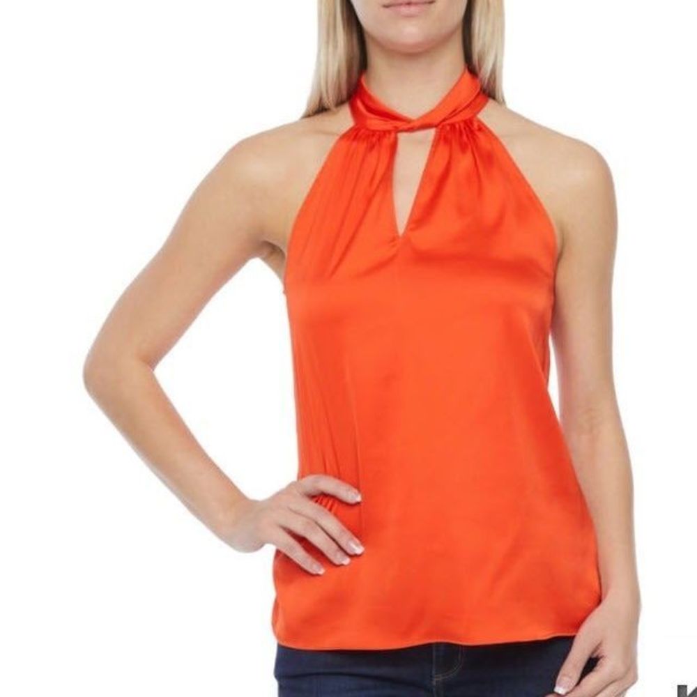 Women's Keyhole Sleeveless Top, Small - NEW